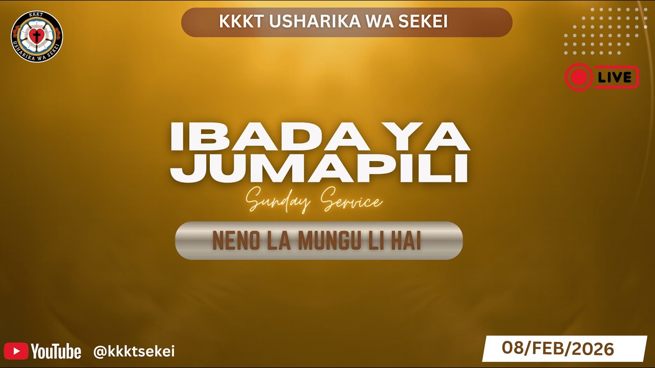 Live IBADA YA KWANZA YA SIKU YA BWANA YA 8 KABLA YA PASAKA