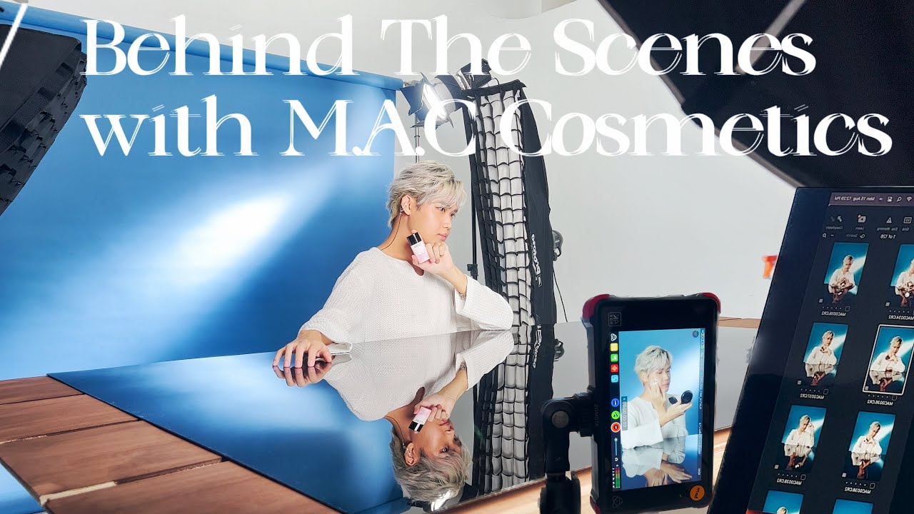 Behind The Scenes With M.A.C Cosmetics Shoot【Panda 🐼】