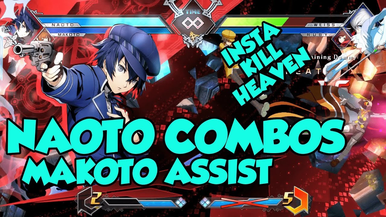 BBTAG - Naoto - Combos with inputs