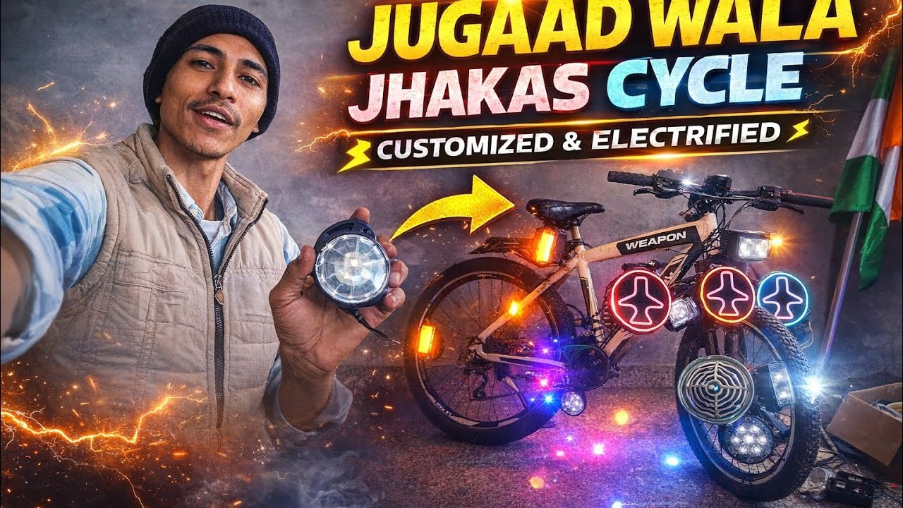 Jugaad Se Bana Electric Jhakas Cycle ⚡ | From Struggle To Power 🔥