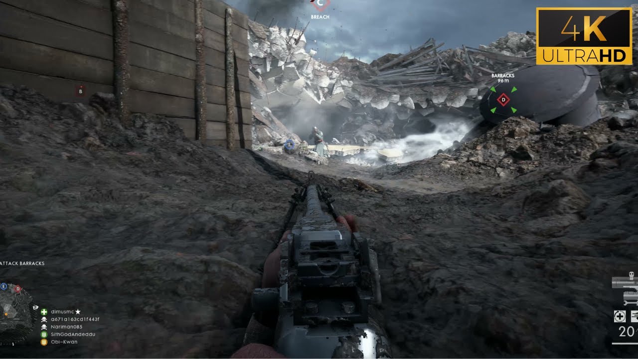 Battlefield 1: Conquest Gameplay | No Commentary [4K]