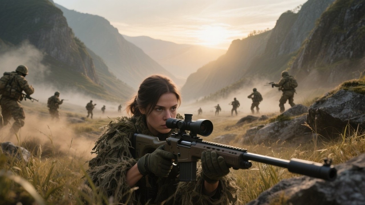 In the Valley, She Disappeared — One Sniper Outsmarted 12 Enemy Units | Emotional Stories
