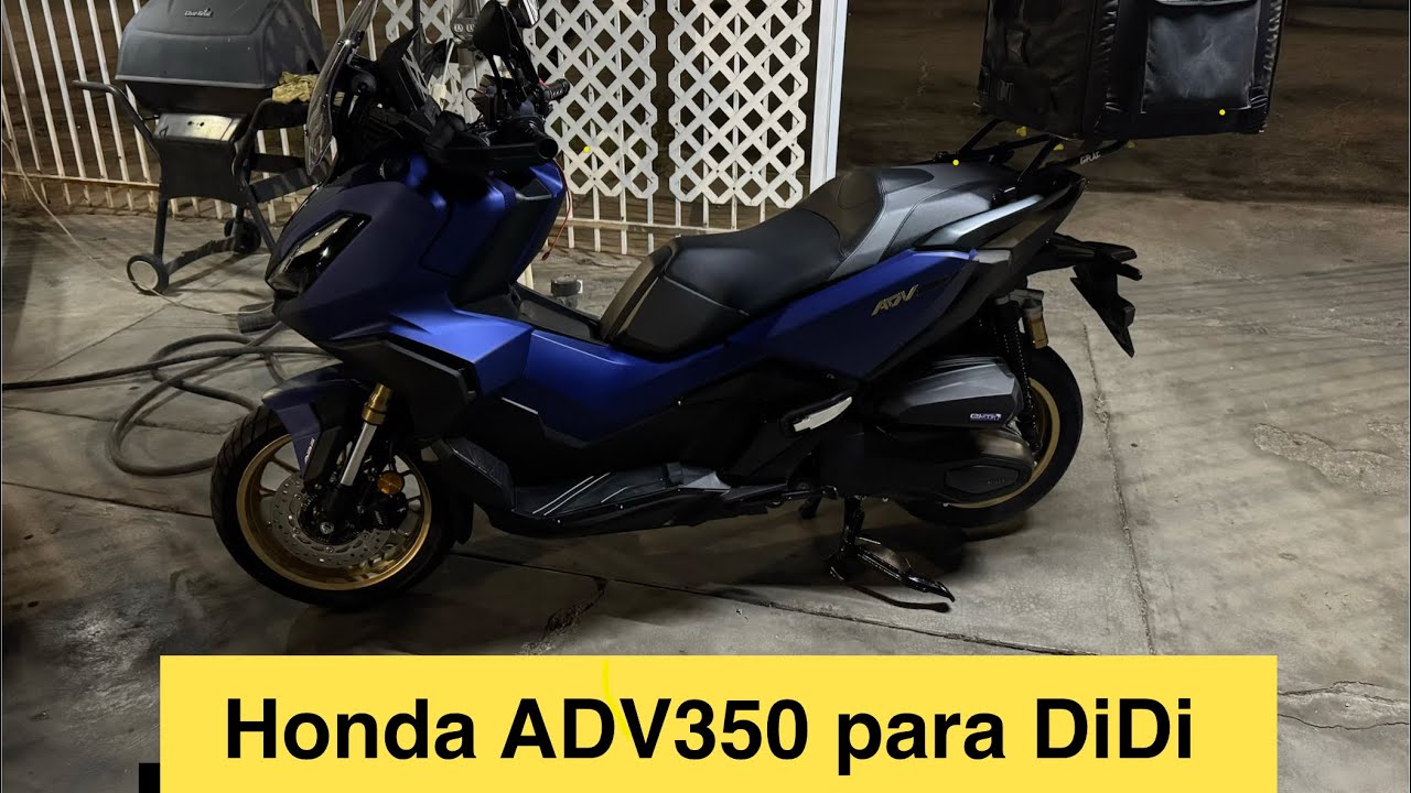 Honda ADV350 en DiDi Food, filtrando