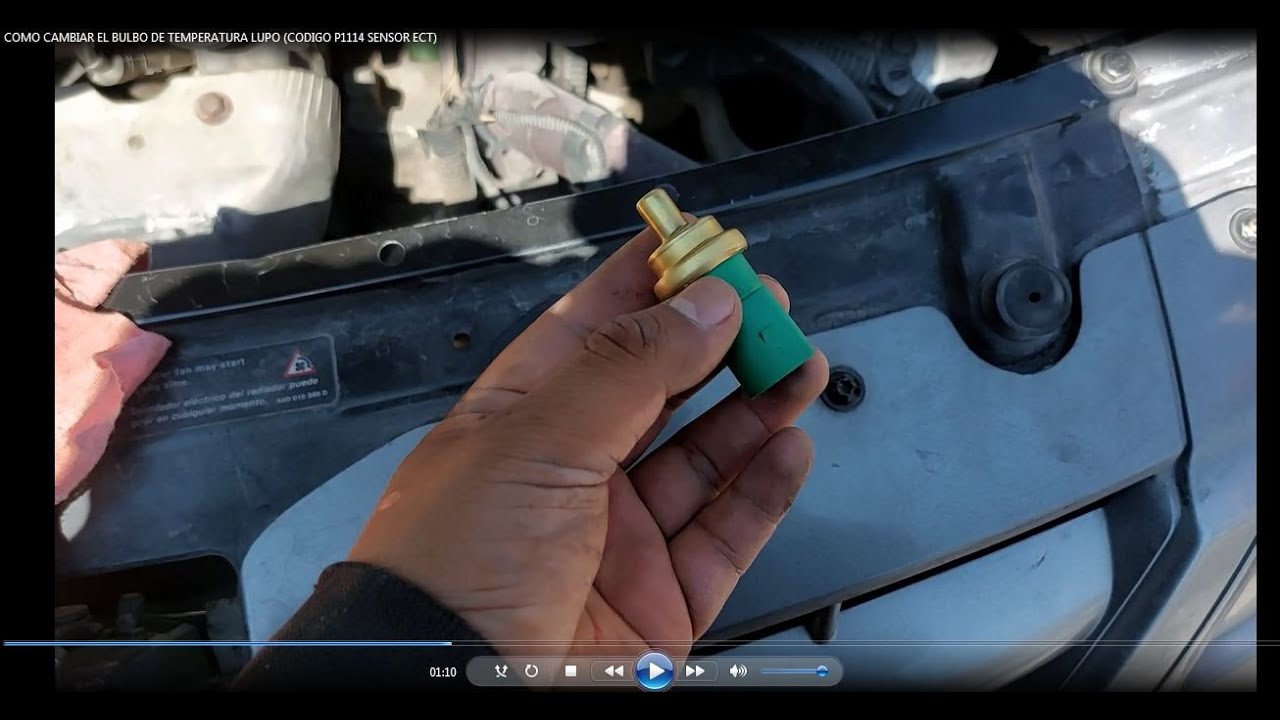 COMO CAMBIAR EL BULBO DE TEMPERATURA (LUPO CODIGO P1114 SENSOR ECT) Y COMO PURGAR.