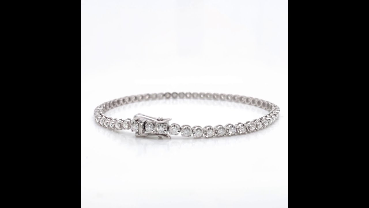 18kt white gold diamond bracelet