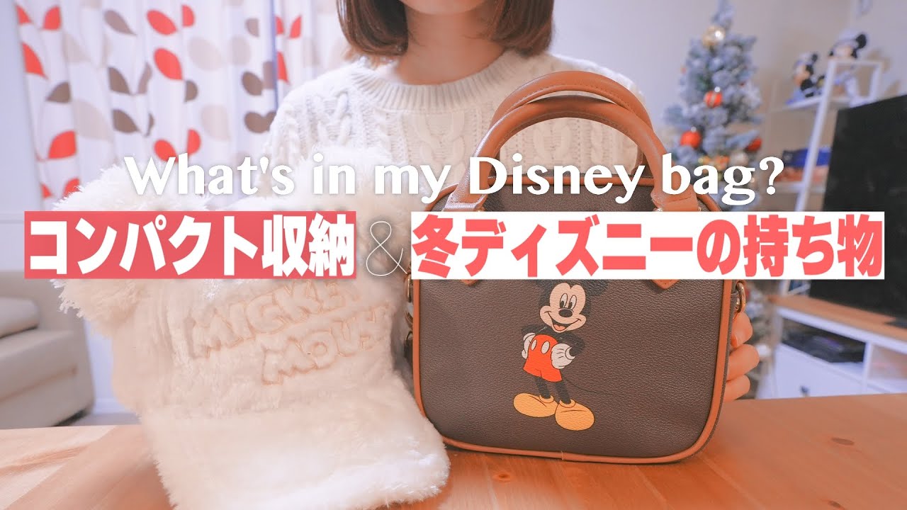What's in my bag? | 冬ディズニーの持ち物を紹介🧣 最小限&コンパクトにまとめる方法は?