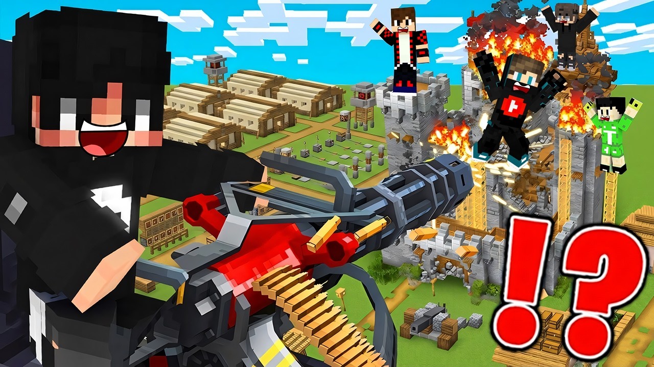 ماين كرافت سويت حـرب طاحنة ضد قلعة اصدقائي ودمرتهم !!؟