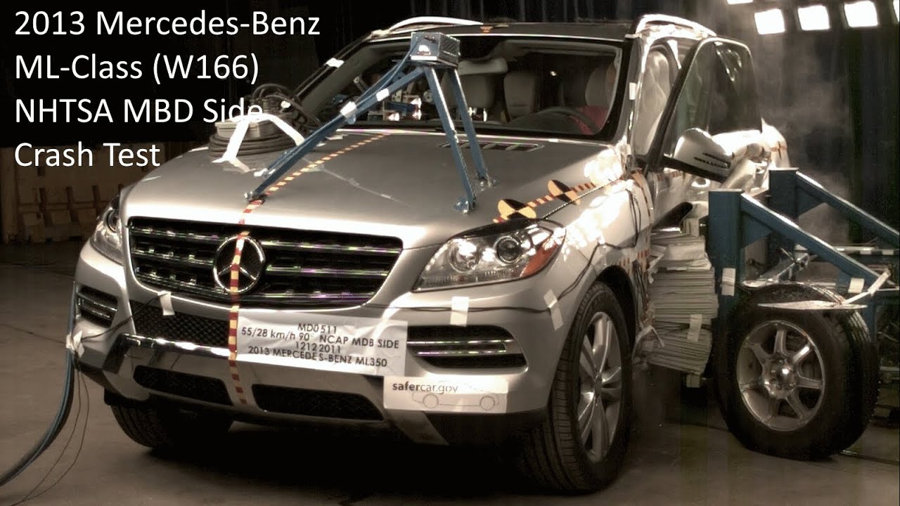 2012-2019 Mercedes-Benz ML-Class / GLE (ML 350 4Matic - W166) NHTSA MDB Side Crash Test