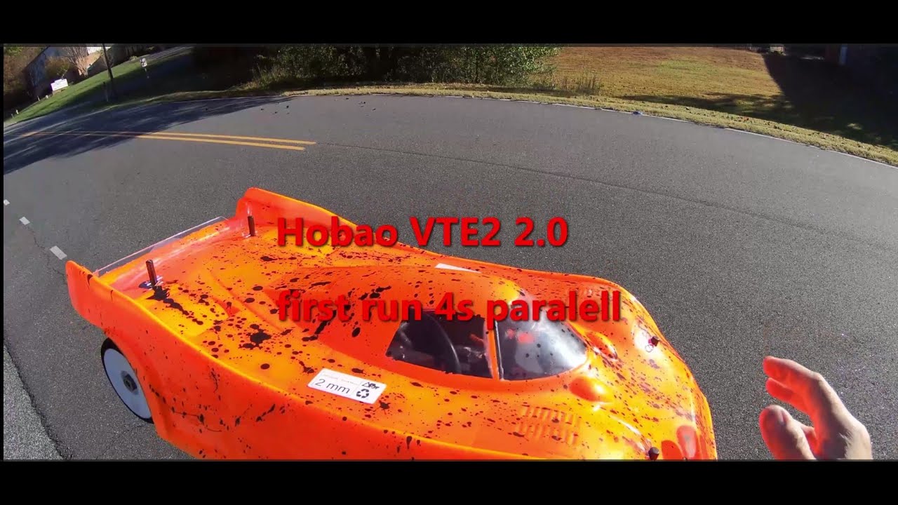 Hobao VTE2 2.0 first run 4s.