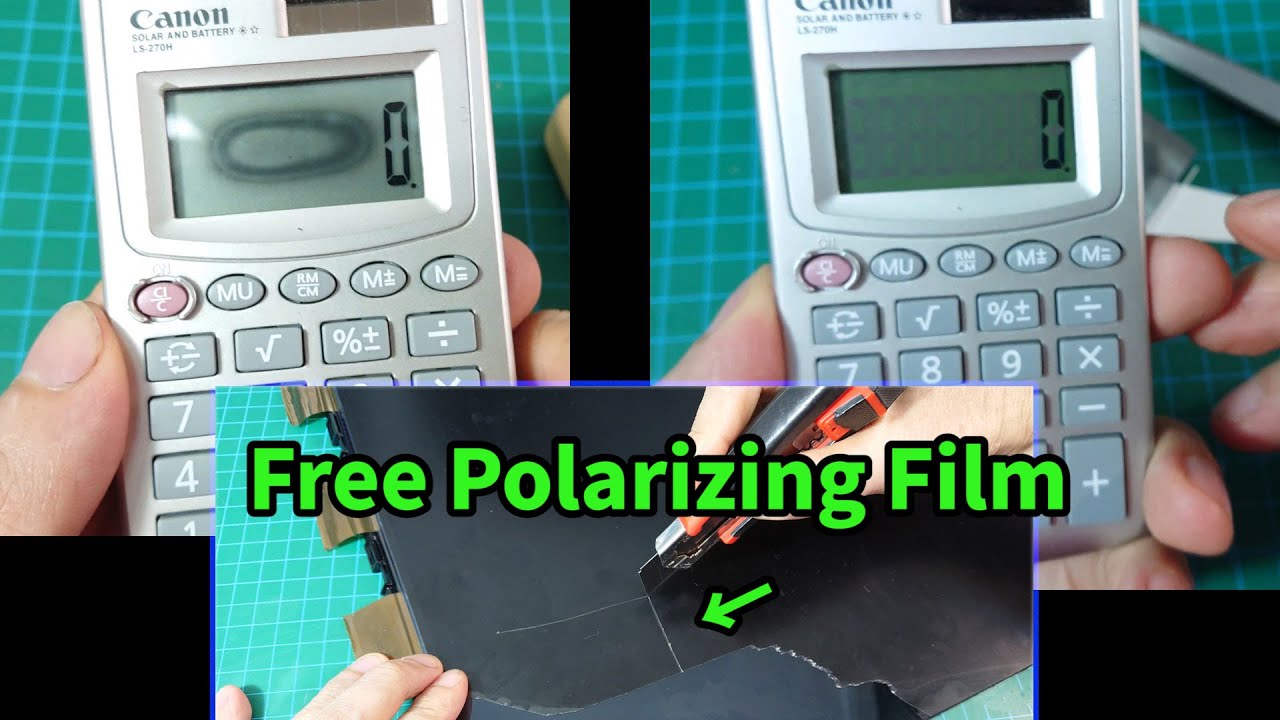 Fix Lcd display blackspot & How to get free polarizing film