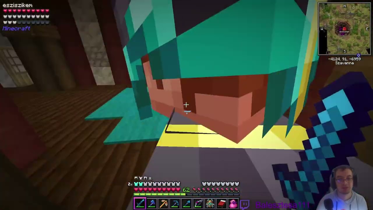 boss vadászatra felkészülni /w @esziszikem minecraft túlélő #37 1/2