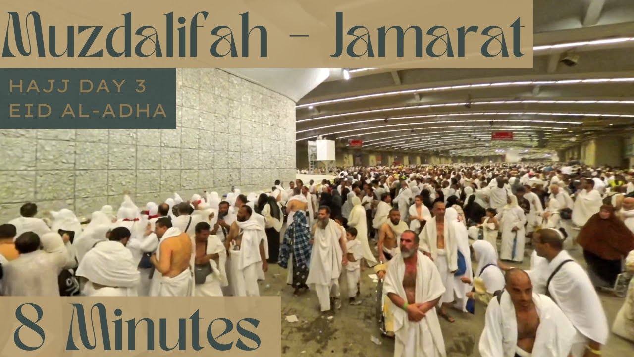 Beat the Heat: Departure from Muzdalifah to Mina Jamarat Via Mashaer Train on Eid Al-Adha 