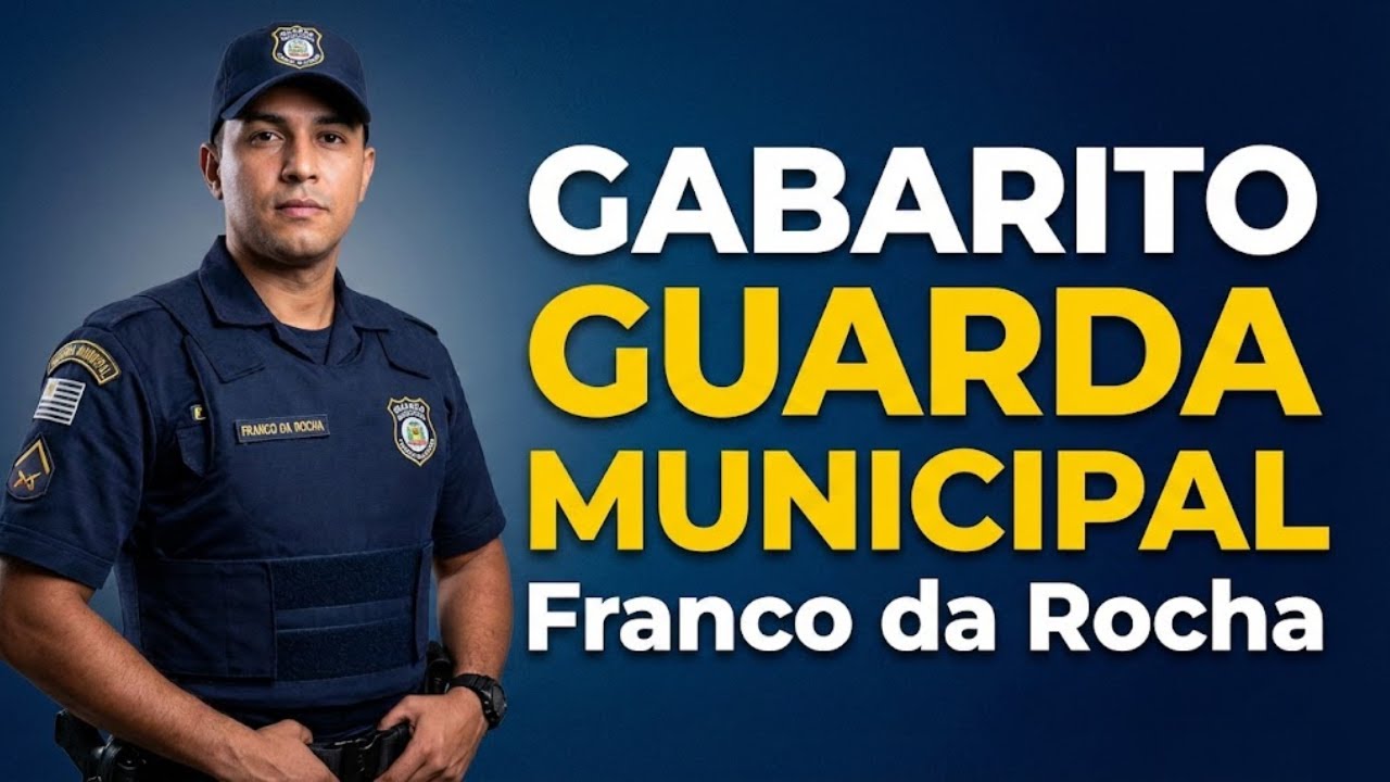 GABARITO CONCURSO GUARDA MUNICIPAL - PREFEITURA DE FRANCO DA ROCHA - BANCA CONSULPAM #gcm #concurso