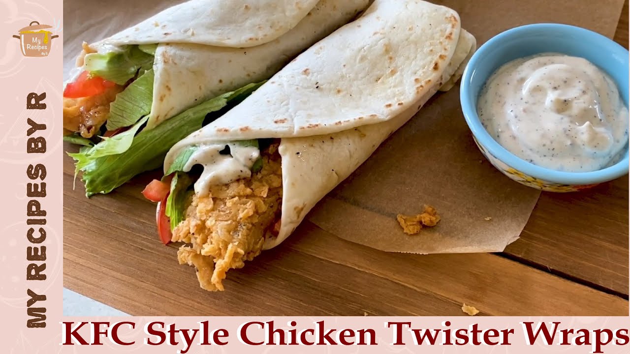 KFC Style Chicken Twister Wraps | KFC's Signature Pepper Mayo Sauce Recipe