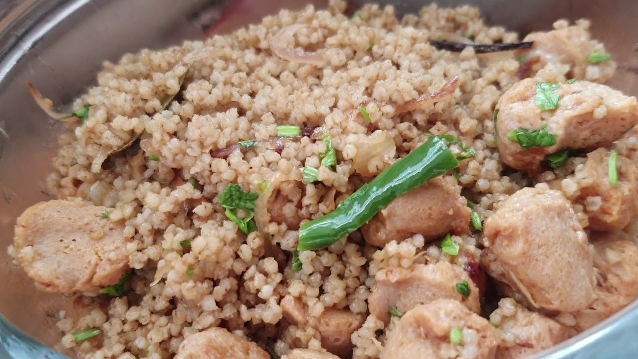 FLUFFY, NON STICKY MILLET SOYA RICE|SOYA PULAO|MILLET RECIPE|#SHARMISMILLETKITCHEN|#MILLETCOOKING