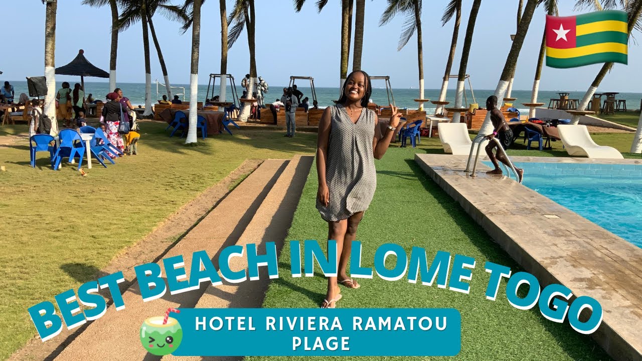Travel vlog | Best Beaches in Lomé Togo Hotel Room tour in Lomé Togo. Hotel Riviera Ramatou Plage