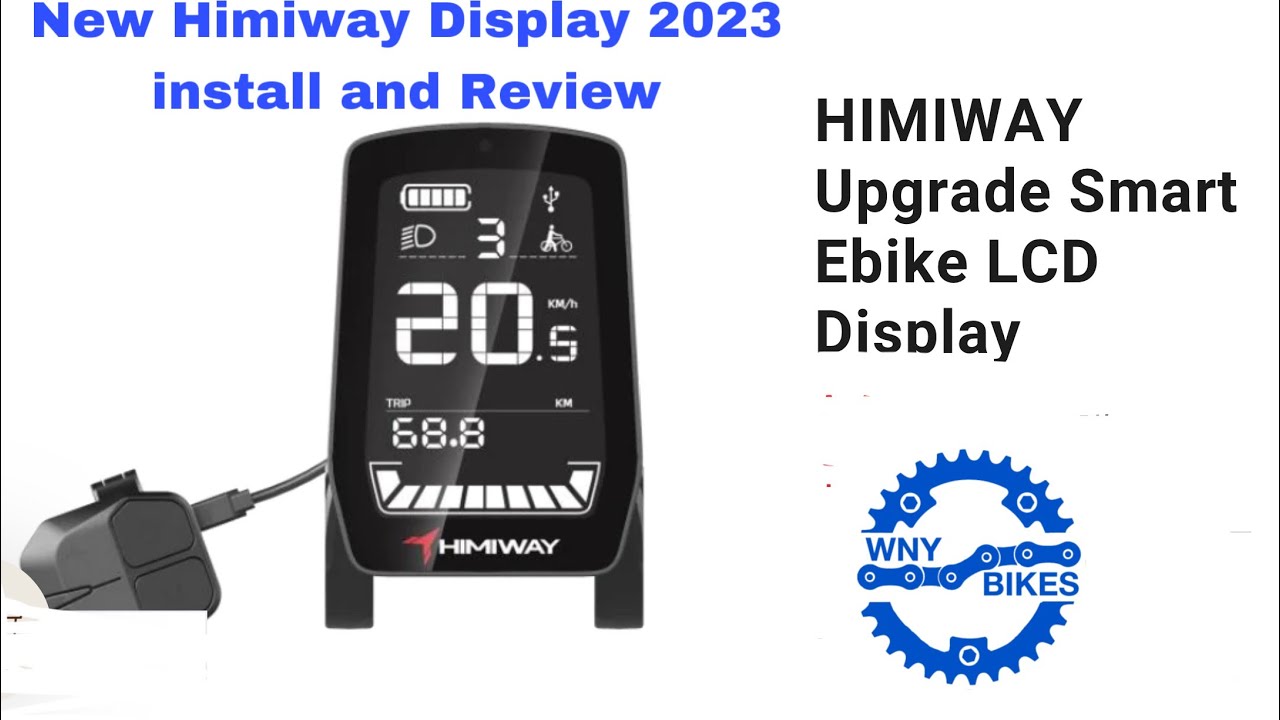 New himiway upgrade smart ebike LCD display 2023 Display, Unbox, install and settings. Comparing old