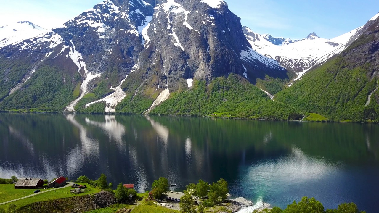 Drone  - The scenic Eikesdalen in Norway