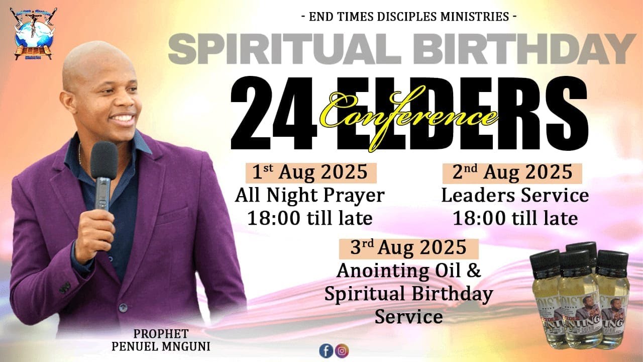 WELCOME TO OUR 03 AUGUST 2025 24 ELDERS CONFERENCE SUNDAY LIVE BROADCAST SERVICE  WITH PROPHET PENUE