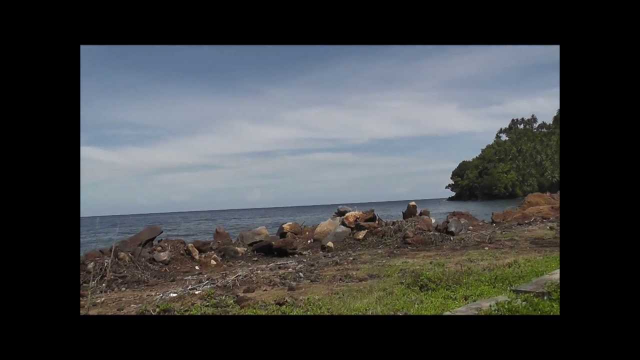 Driving around Pulau Ternate, North Maluku islands, Indonesia