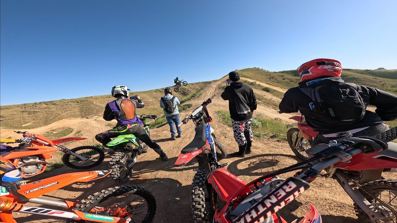 Riding New Single Track, Hill Climbs and Jumps