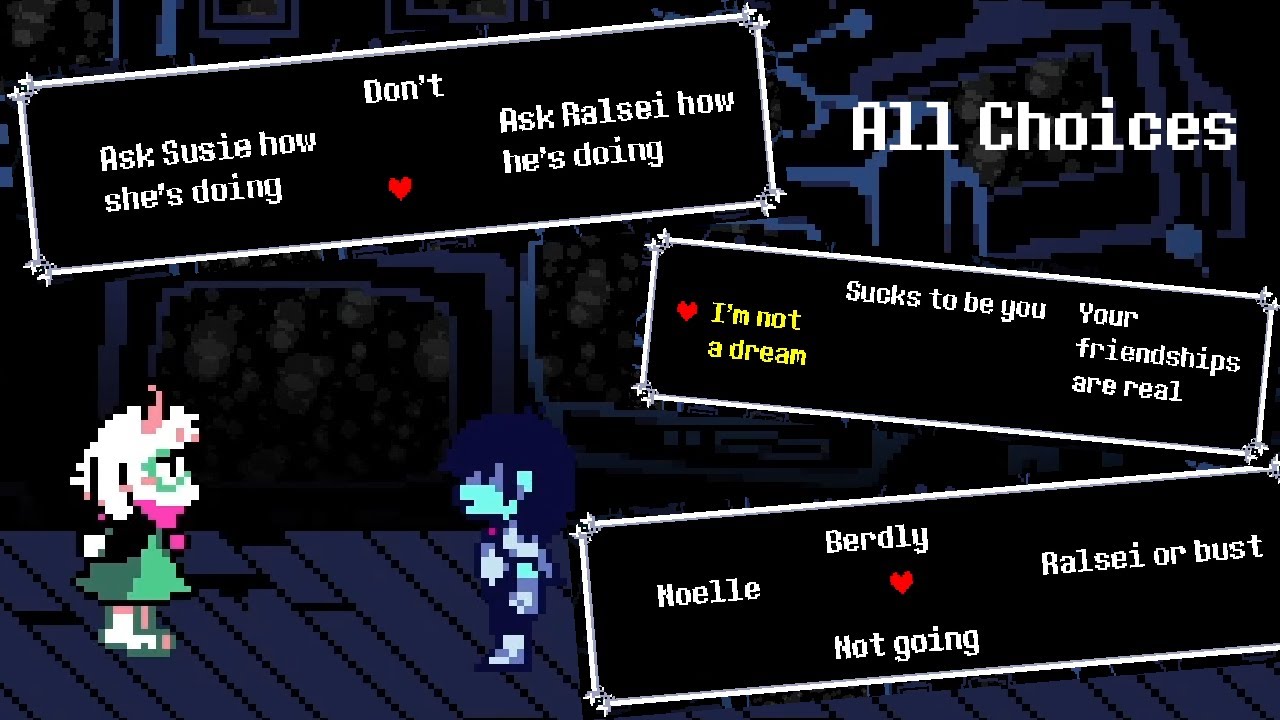 Deltarune Chapter 3 – What Happens If You Choose Each Option with Susie and Ralsei? #2