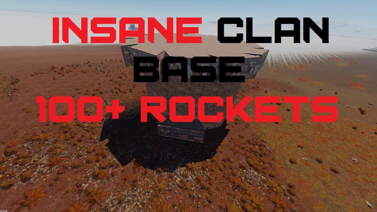Rust - INSANE Group Base 100+ rockets
