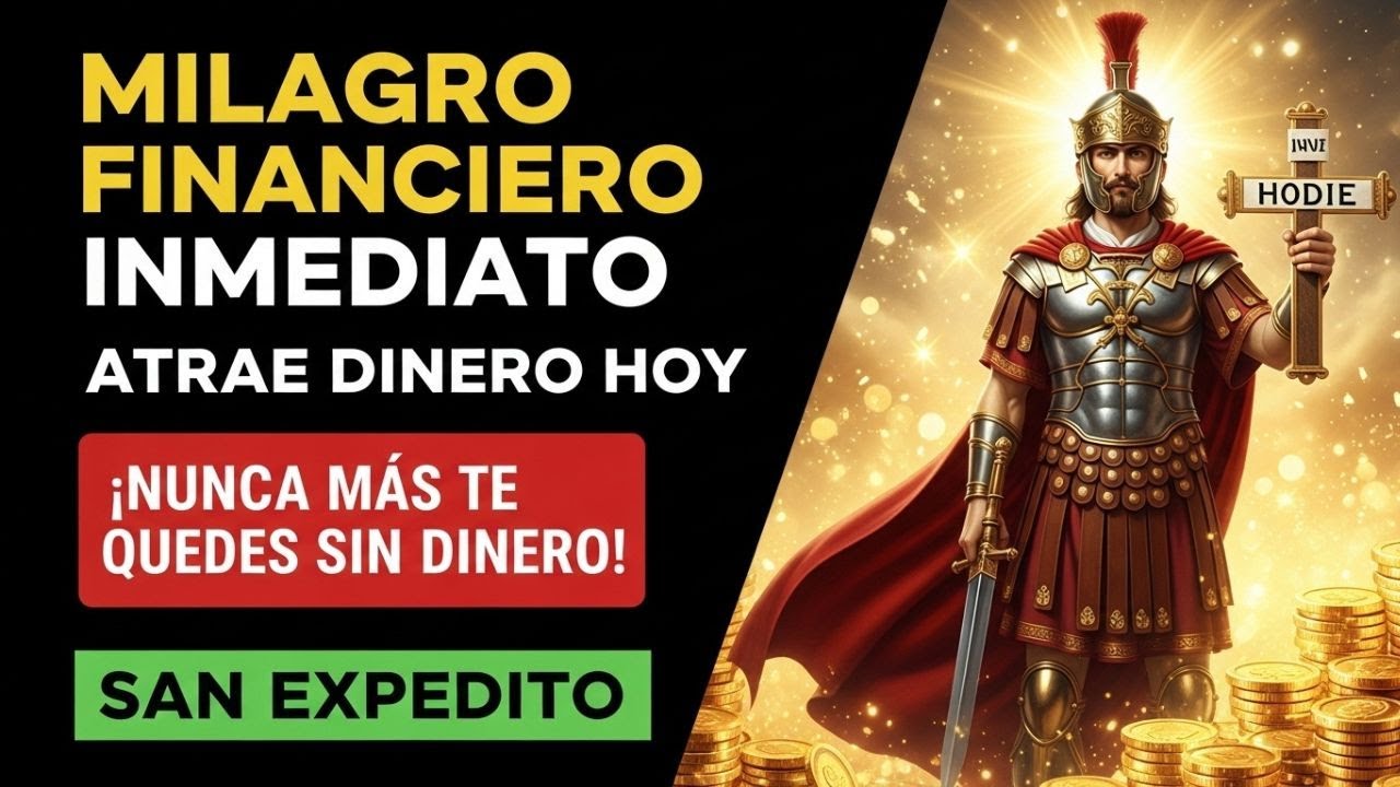 💰🙏 LLEGARÁ TANTO DINERO QUE TE QUEDARÁS ASUSTADO! SAN EXPEDITO NO FALLA!