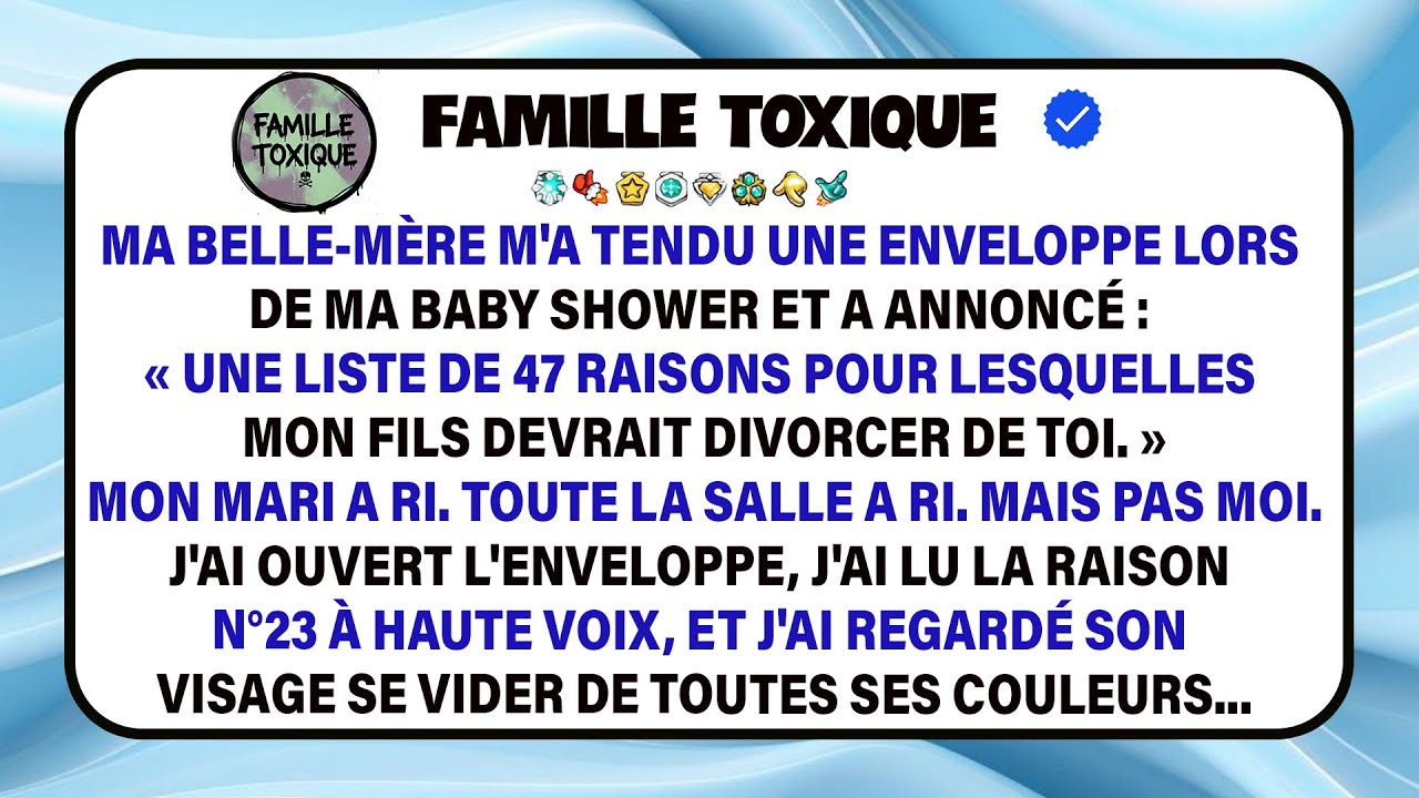 Je Raconte Comment Ma Belle-mère M’a Donné 47 Raisons De Divorcer Et Sa Réaction Figée.