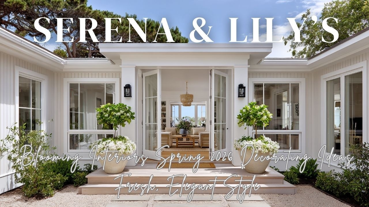 Blooming Interiors Spring 2026 Decorating Ideas Inspired by Serena & Lily’s Fresh, Elegant Style