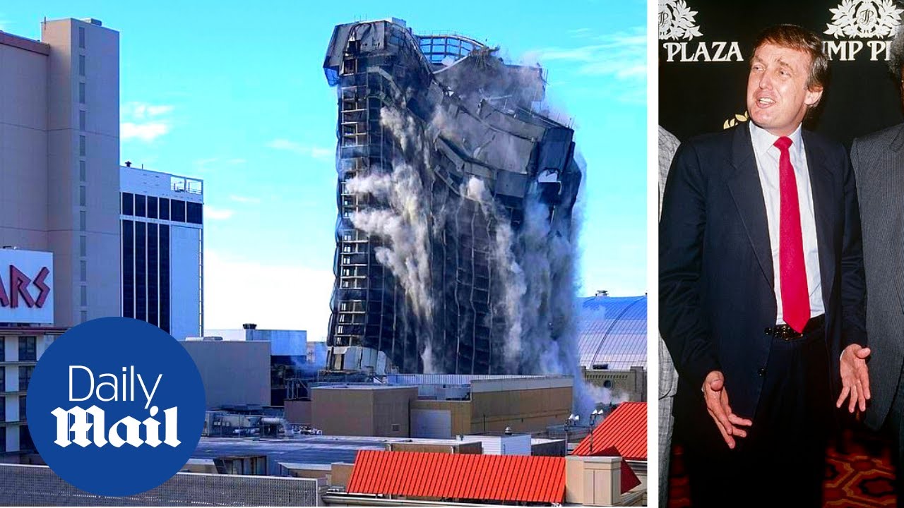 Trump Plaza blown up in controlled demolition in Atlantic City