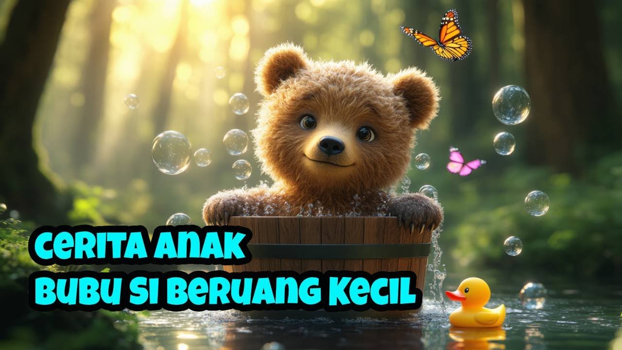 Bubu Si Beruang Kecil dan Rahasia Mandi yang Menyenangkan!