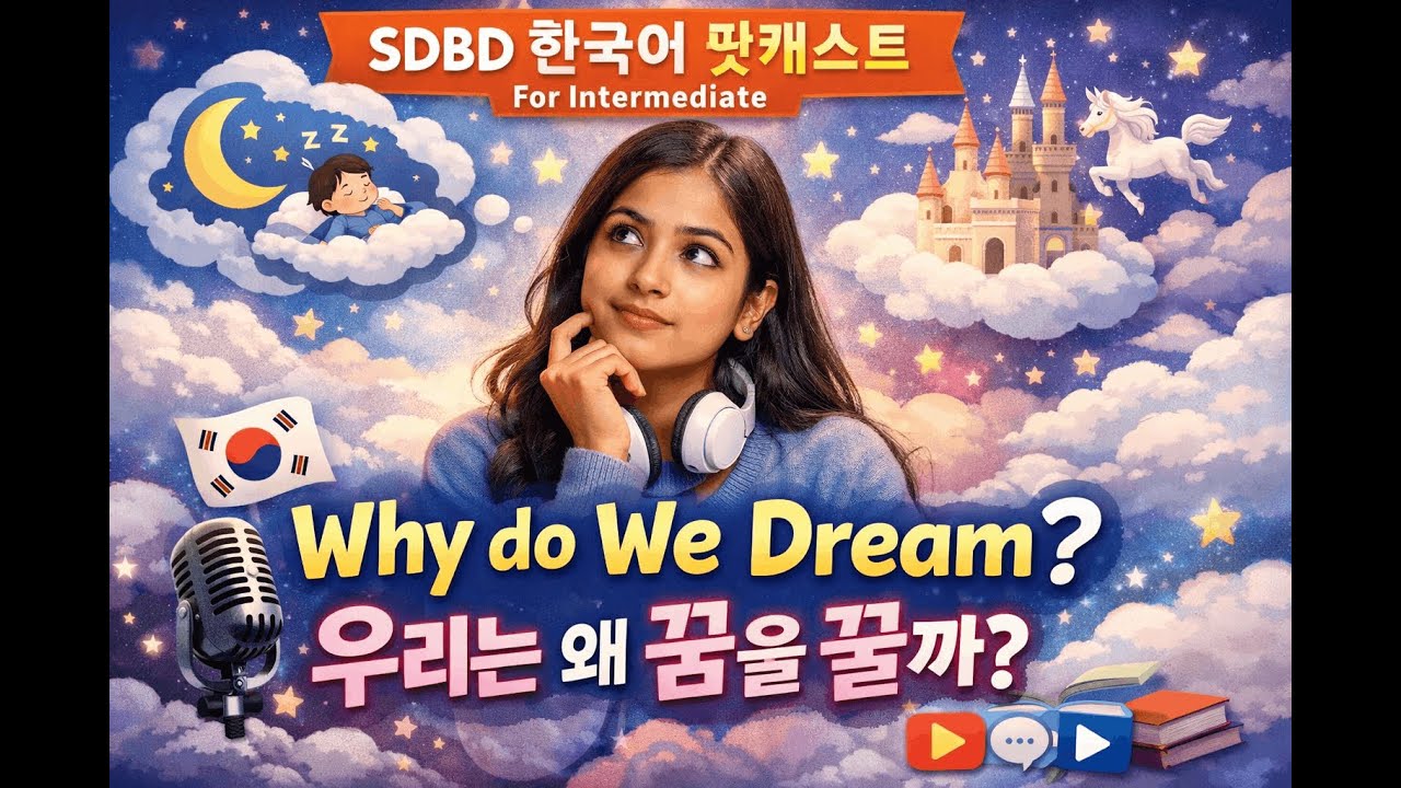 Why do We Dream ? | SDBD Korean Podcast for Intermediate | #eps #korean #learnkoreanwithpurna