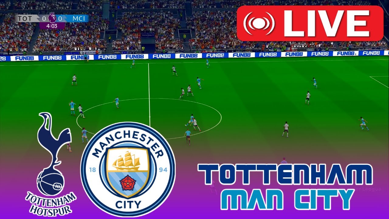 🔴LIVE : Tottenham Hotspur vs Manchester City - Premier League 2026 | Football Simulation | PES 21