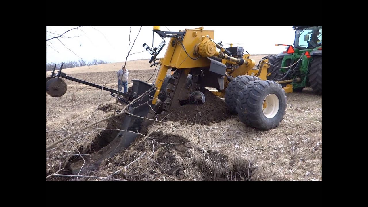 DK 628 Trencher Hits Rock
