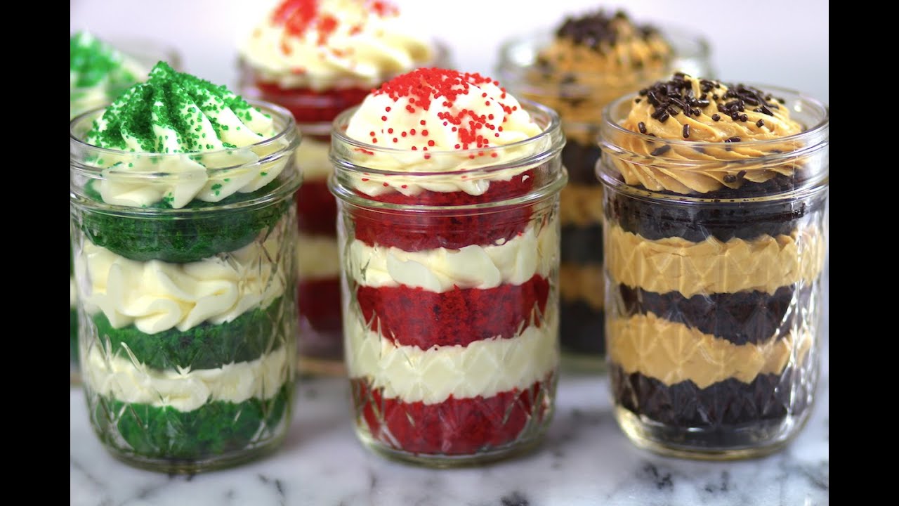 DIY CUPCAKES IN A JAR (3 Flavors)