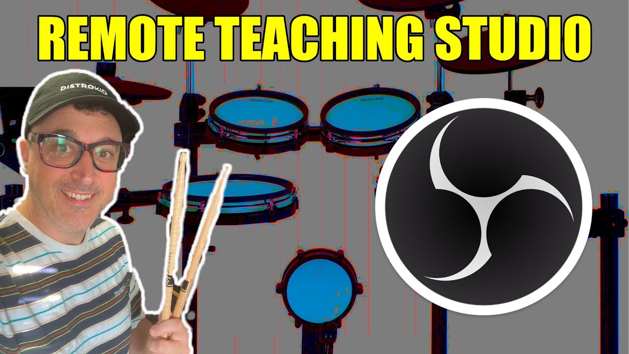 How to setup a remote e-drum teaching studio - Google Meet, Zoom, Etc