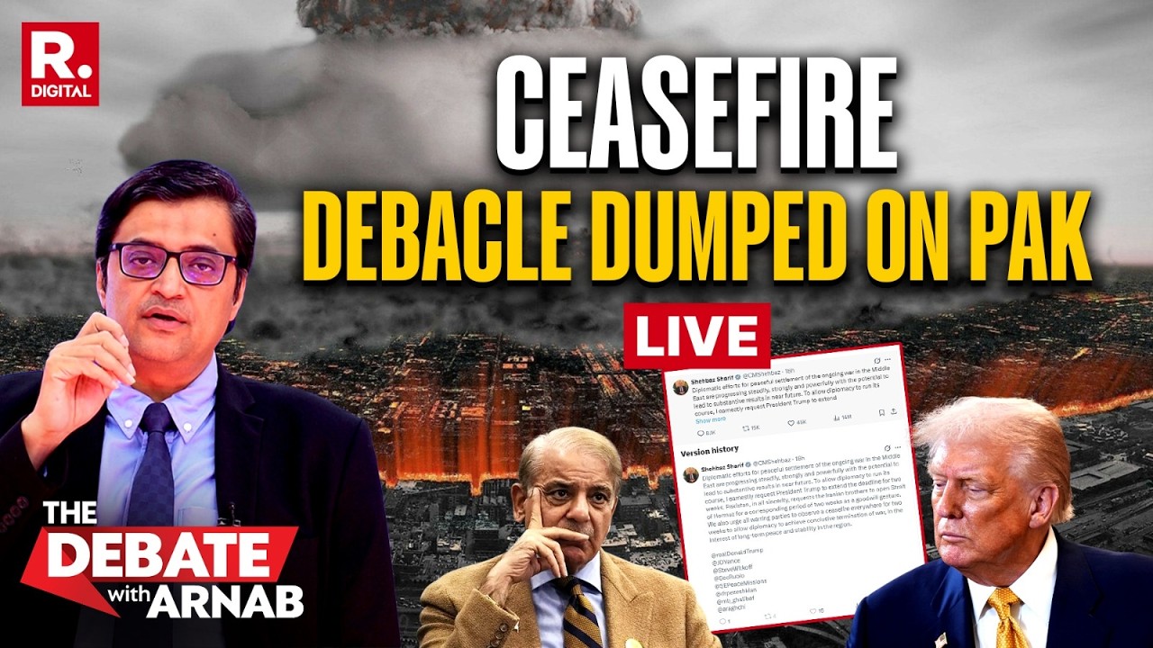 Debate With Arnab LIVE: &lsquo;Mission Taco&rsquo; Outsourced To Pak? | Ceasefire Debacle Dumped On Pak