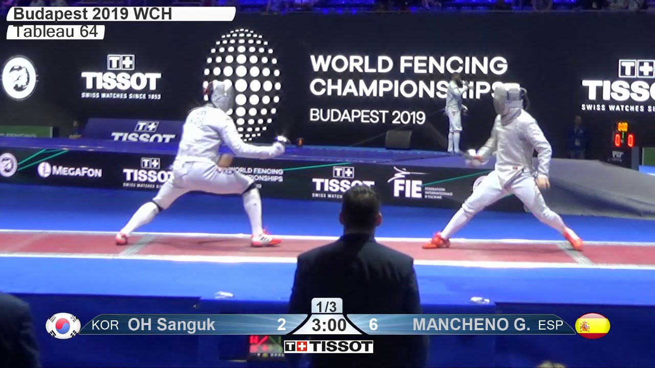 2019 246 T64 32 M S Individual Budapest HUN WCH RED MANCHENO ESP vs OH KOR