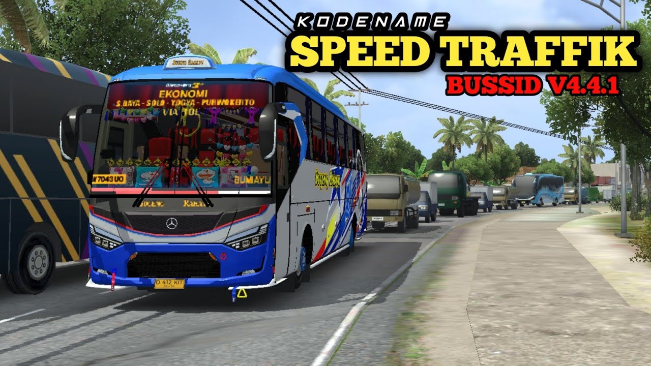 KODENAME 3 VARIAN SPEED TRAFIK RAMAI BUSSID V4.4.1