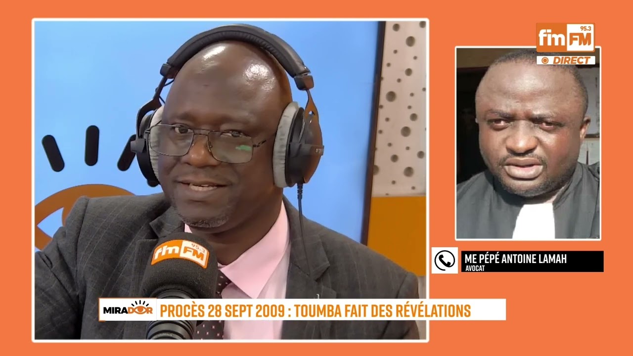 Toumba fait des révélations : La reaction de Me Pepe Antoine Lama, Avocat de Dadis