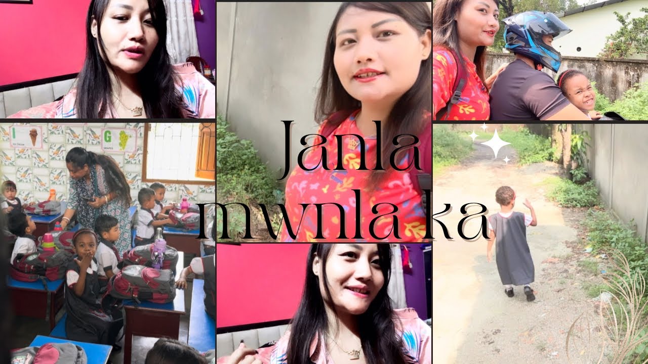 Dinwi Ni din ow ma ma jakw..which school ? #bodovlog #soniaqueen👑 #babyfiona #familyvlog