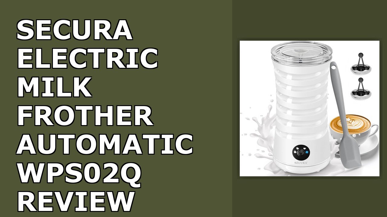 Secura Electric Milk Frother, Automatic Milk Steamer, 4-IN-1 Hot & Cold Foam Review