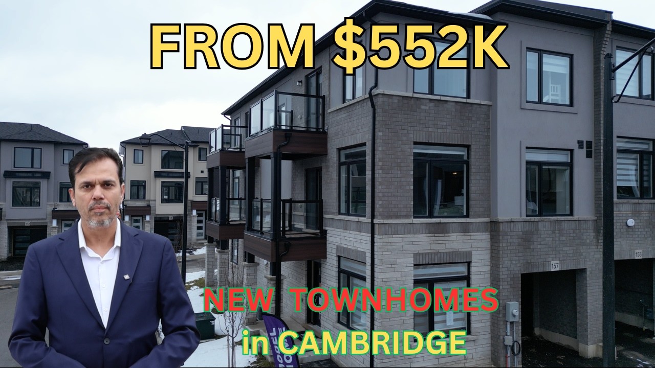Home Tour | New Affordable Townhouses in Cambridge from $552K | River Mill Near Hwy 401
