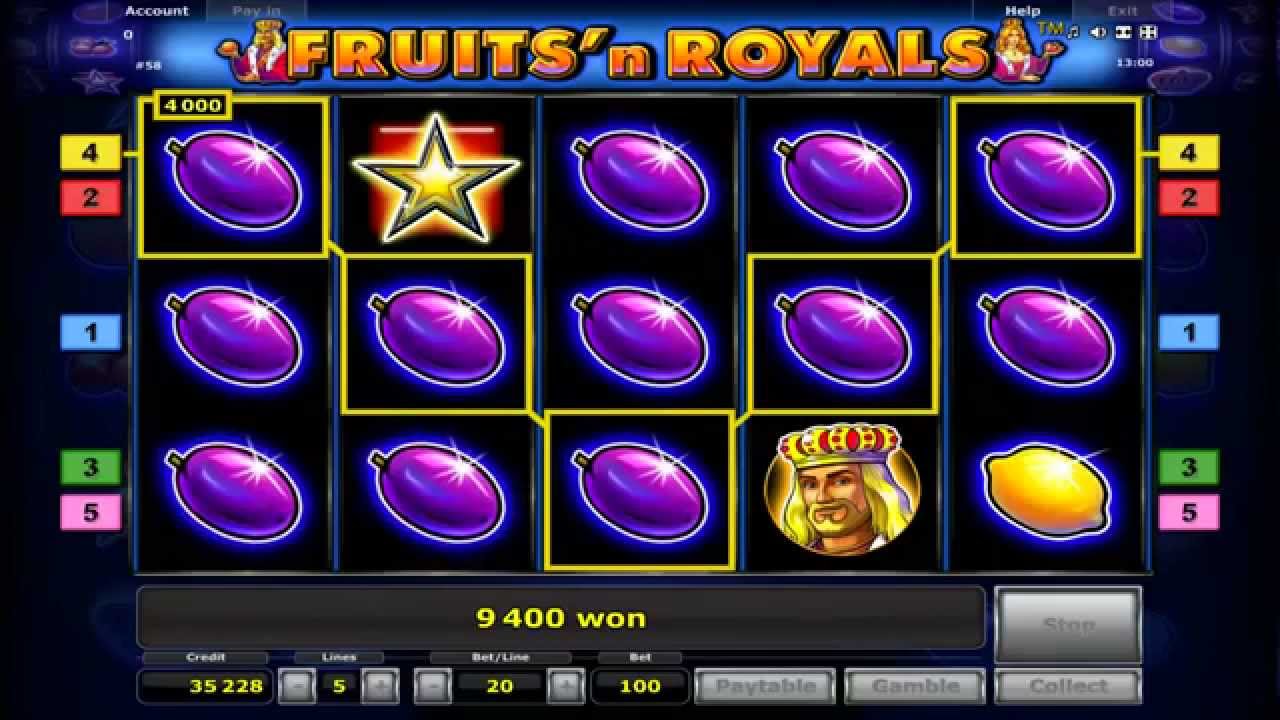 Slot Novomatic Fruits' n Royals - Slotmachinefree.net
