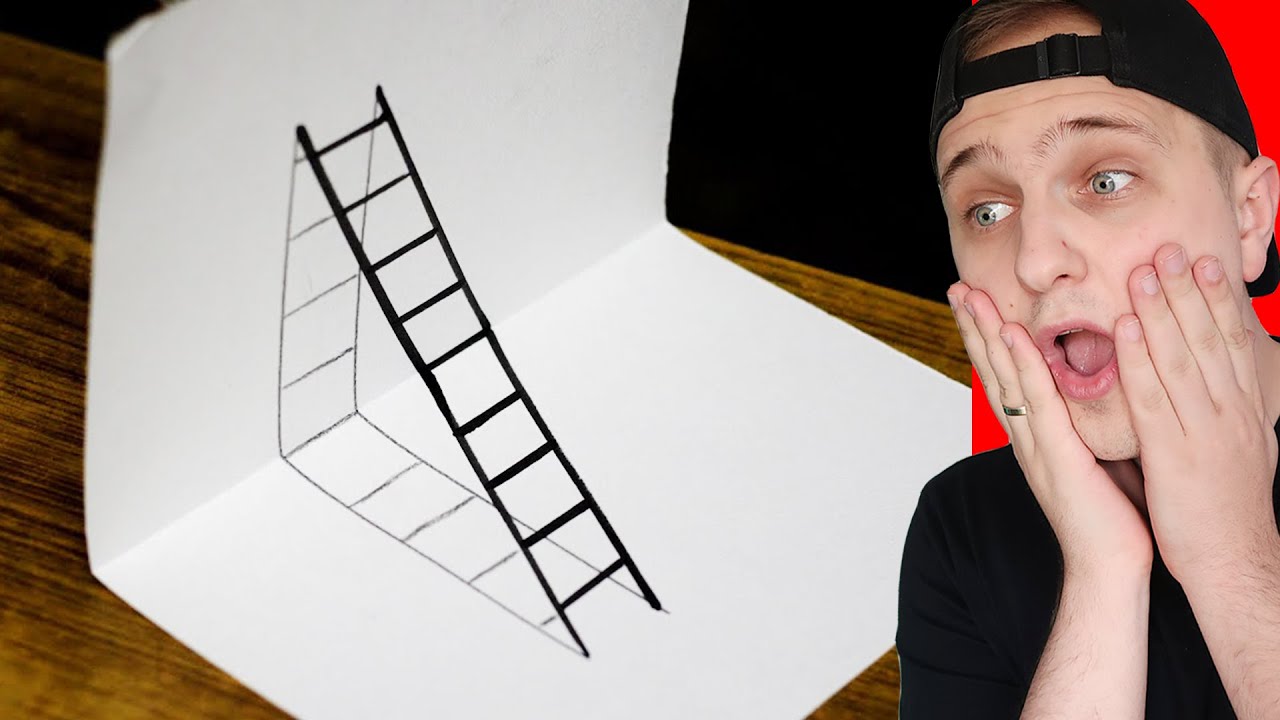 Jak Rysować Iluzję  RYSUNKI 3D Na Papierze