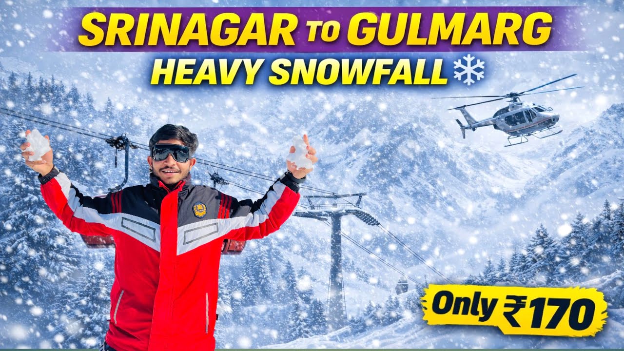 Srinagar to Gulmarg by taxi only - 170₹ | Gulmarg Tour plan 🌨️| Gulmarg kashmir budget plan 🏔️🥶❤️