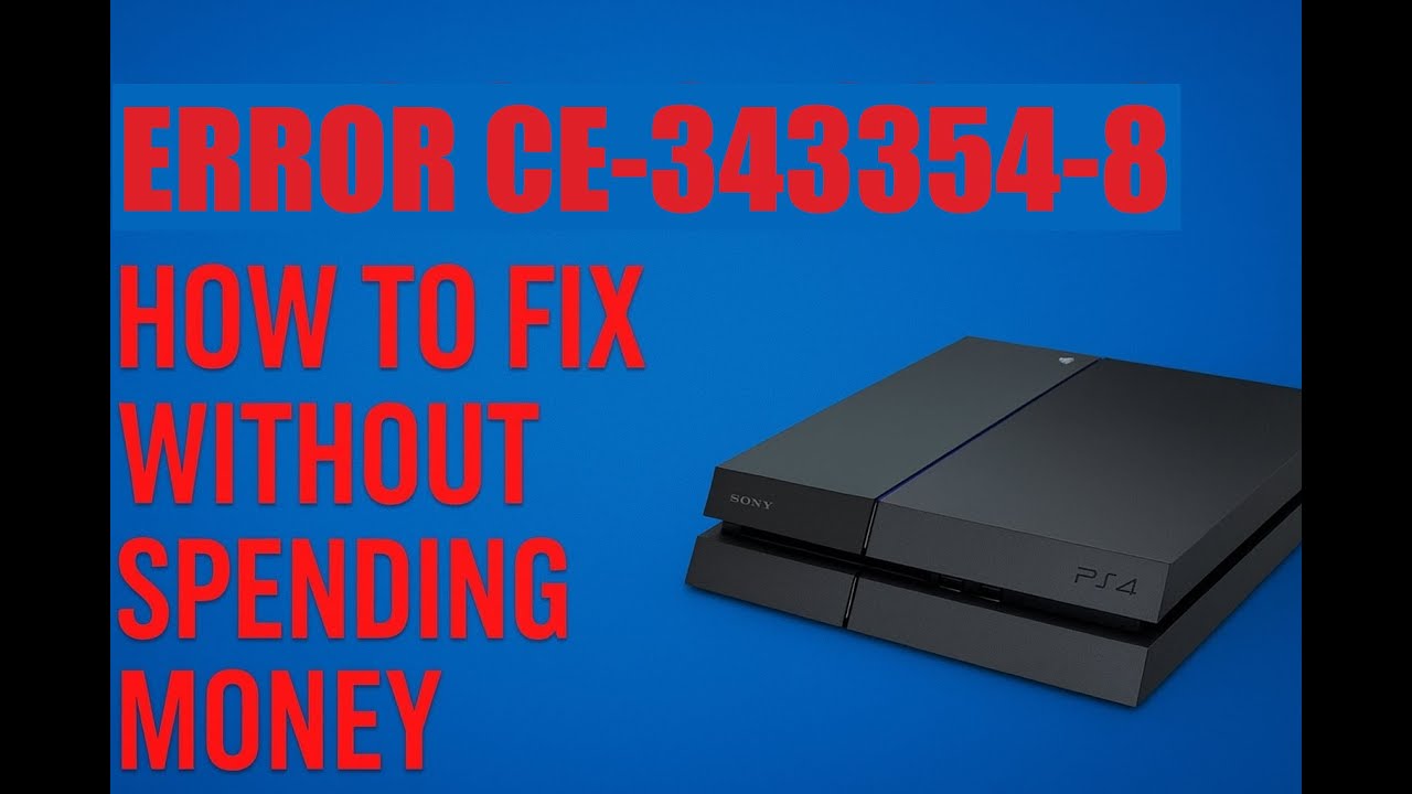 Как исправить ошибку ce-34335-8 на PS4