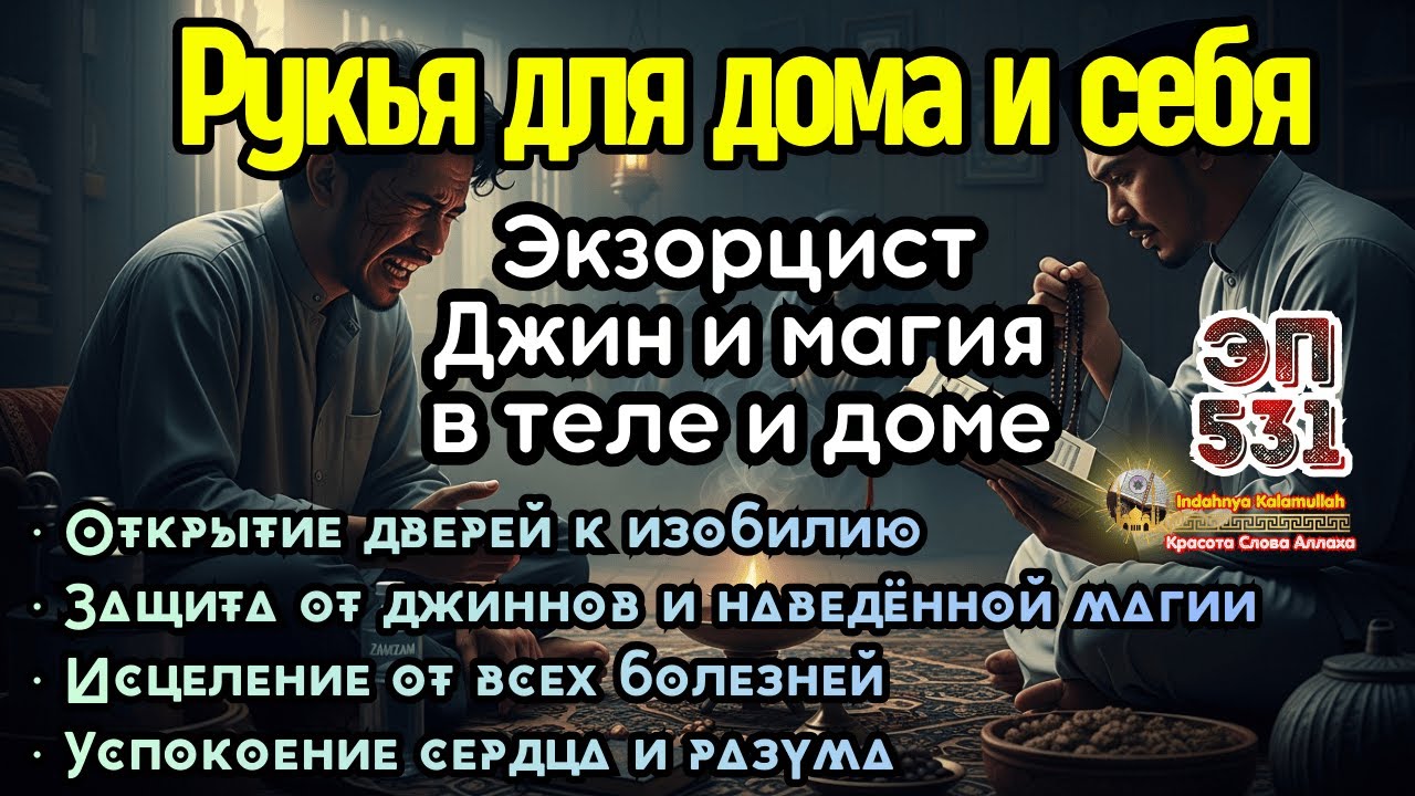 Сильная Рукья по Корану | Уничтожение колдовства и джиннов в доме и теле | Эпизод 531