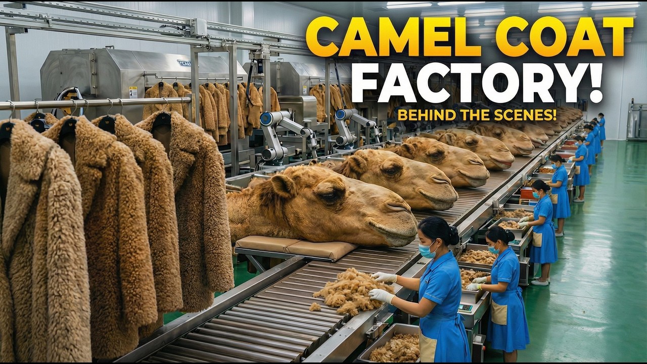 Inside the World’s Largest Camel Wool Factory — From Desert to Winter Jackets!